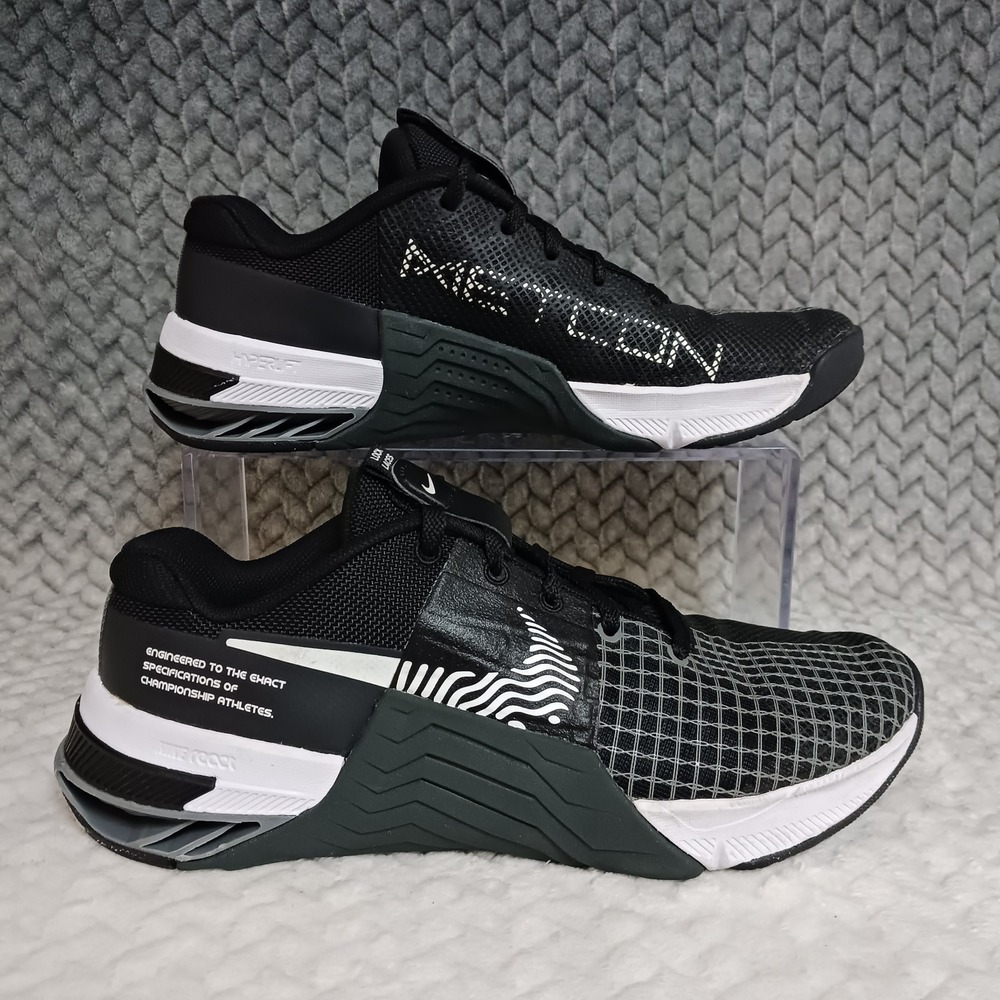 Nike Metcon 8 Black Dark Smoke Grey Women's Workout Cross Training Shoes Sz 6.5